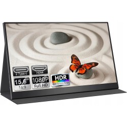 Outlet Monitor Przenośny UFYQL 15.6" FHD IPS USB-C HDMI do Laptopa i Konsol