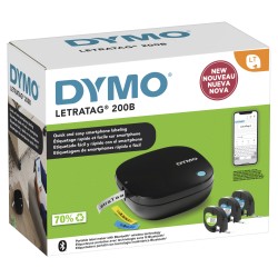 Outlet Drukarka małych etykiet Dymo z Bluetooth + 1 kaseta do Domu Czarny