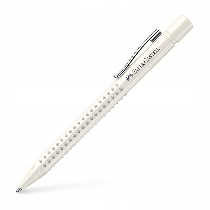 Outlet Długopis Faber Castell z serii Grip 2010 z kropkami biały