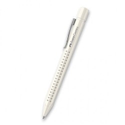 Outlet Długopis Faber Castell z serii Grip 2010 z kropkami biały