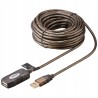 Kabel zasilający USB - wtyk DC 5.5x2.1 Goobay 1m przewód czarny