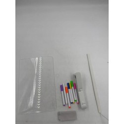 Outlet Tablica do rysowania LED OverTrade akrylowa 30x20cm zestaw kreatywna