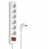 Outlet Listwa zasilająca Hama 00 6 gniazd 1,4 m Wytrzymały PSA Biały