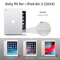 Outlet EasyAcc Etui do iPad Air 2 Ultra Cienkie Półprzezroczyste Niebieskie