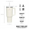 Outlet Kubek termiczny Stanley Quencher H2.0 FlowState 1,18 L 2.0 Kremowy