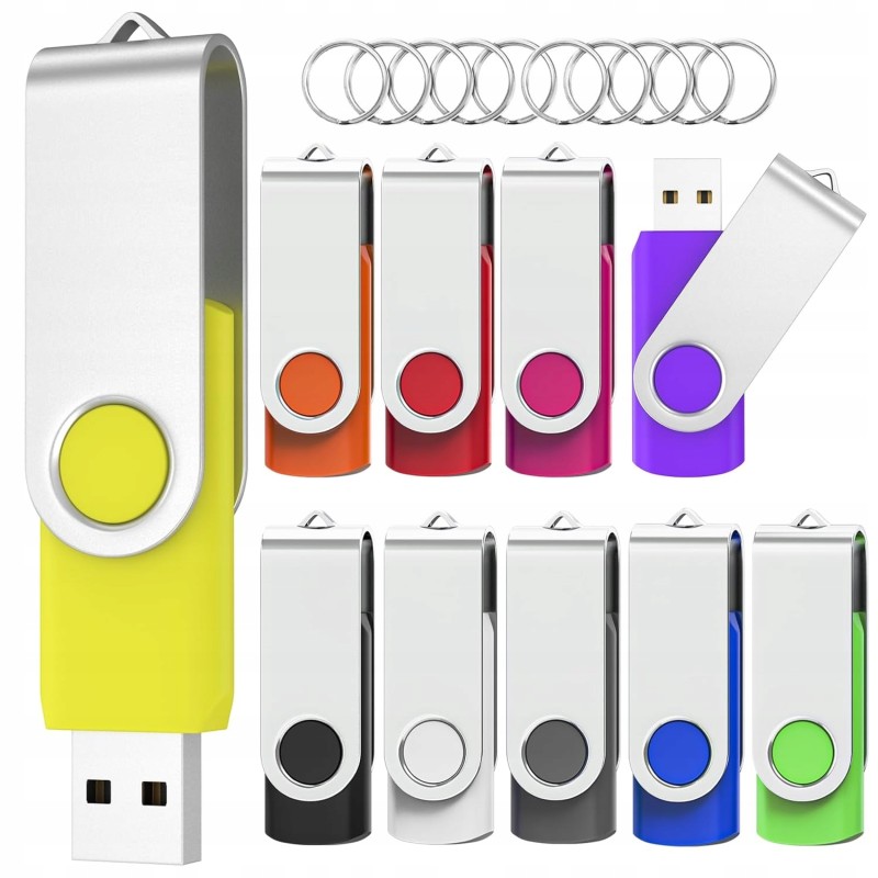 Outlet Pendrive WOOOLKEN USB 2.0 8 GB 15 MB/s - Zestaw 10 kolorów