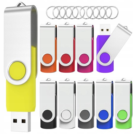 Outlet Pendrive WOOOLKEN USB 2.0 8 GB 15 MB/s - Zestaw 10 kolorów