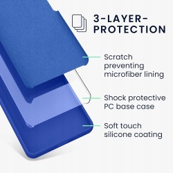 Outlet kwmobile Etui silikonowe do Samsung S22 TPU Baltik Niebieskie