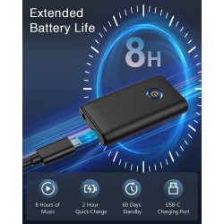 Outlet Adapter Bluetooth 5.3 2w1 do Jack 3.5mm do TV i słuchawek, 8h pracy