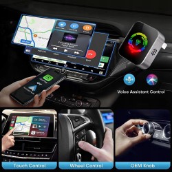 Outlet Adapter samochodowy SYWBBS 2 w 1 CarPlay i Android Auto USB A/C