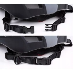 Outlet Kask rowerowy Dunlop MTB czarny L z oświetleniem LED z 3 trybami