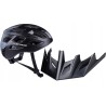 Outlet Kask rowerowy Dunlop MTB czarny L z oświetleniem LED z 3 trybami