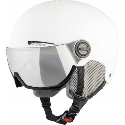 Outlet Kask narciarski Alpina Arber Visor Q Lite biały uniwersalny