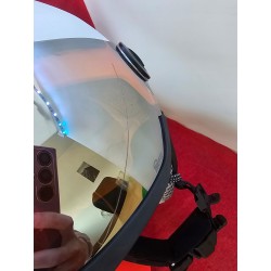 Outlet Kask narciarski Alpina Arber Visor Q Lite biały uniwersalny