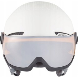 Outlet Kask narciarski Alpina Arber Visor Q Lite biały uniwersalny