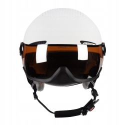 Outlet Kask narciarski Alpina Arber Visor Q Lite biały uniwersalny