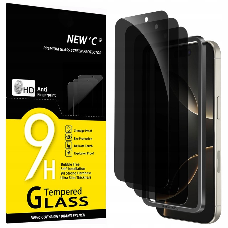 Outlet NEW'C 2 Sztuki Prywatność Ochraniacz Ekranu dla iPhone 16 Pro (6,3