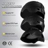 Outlet Odoland Kask i Gogle Narciarskie UV 400, Czarny, Rozmiar S