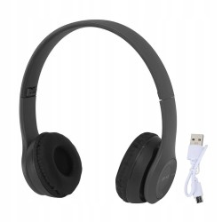 Outlet HEEPDD P47 Słuchawki Bezprzewodowe Bluetooth Nauszne Czarny