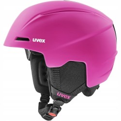 Outlet Uvex Viti kask narciarski dziecięcy 54-58 cm różowy matowy stabilna
