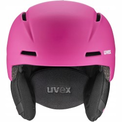 Outlet Uvex Viti kask narciarski dziecięcy 54-58 cm różowy matowy stabilna