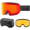 Gogle UVEX Lace ATTRACT black SZYBA Magnetyczna Red S2 Orange S1 +Futerał