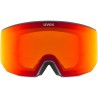 Gogle UVEX Lace ATTRACT black SZYBA Magnetyczna Red S2 Orange S1 +Futerał