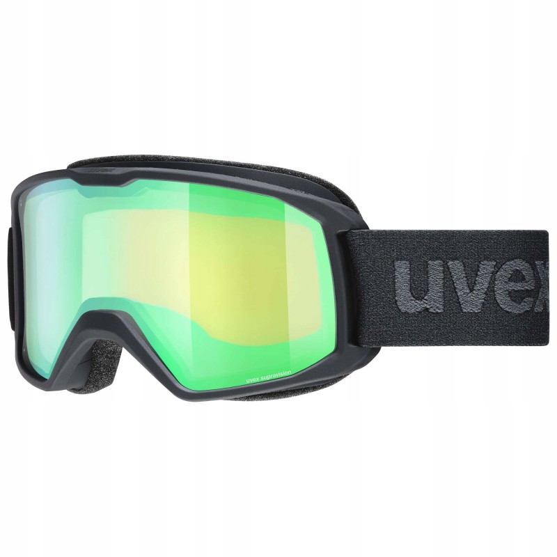 Outlet GOGLE NARCIARSKIE UVEX ELEMNT FM 2030 Mirror Green Matowy Czarny