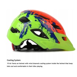 Kask rowerowy Exclusky SEXCLU0KBHV8 dla dziecka r. 50-57cm wielokolorowy