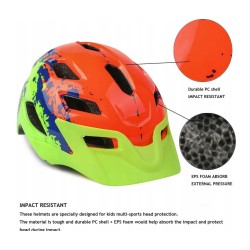 Kask rowerowy Exclusky SEXCLU0KBHV8 dla dziecka r. 50-57cm wielokolorowy