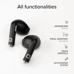 Outlet SBS Go Pods TWS bezprzewodowe słuchawki czarne 12 godzin bluetooth