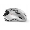 Kask rowerowy z paskiem na głowe MET Manta MIPS L Srebny