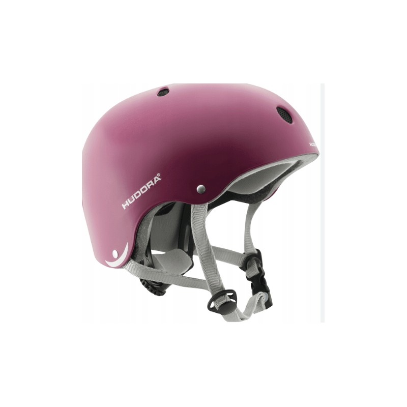Kask rowerowy Hudora Skate Helmet rozmiar M/L 56-60 cm jagodowy