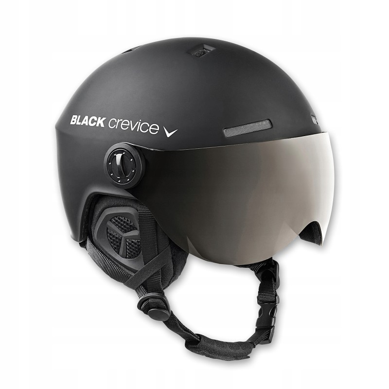 Kask Black Crevice ARLBERG M/L Visor rozmiar M/L 58-61cm Matowy Czarny