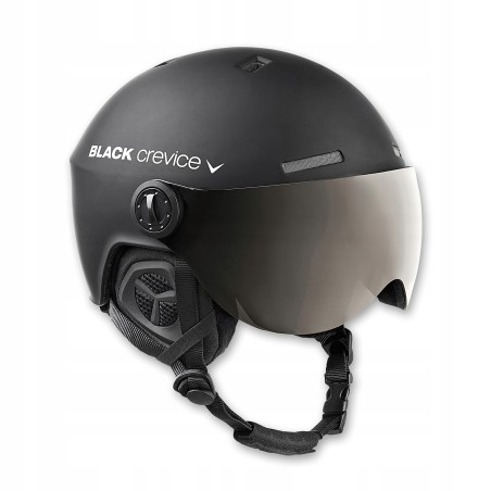 Kask Black Crevice ARLBERG M/L Visor rozmiar M/L 58-61cm Matowy Czarny