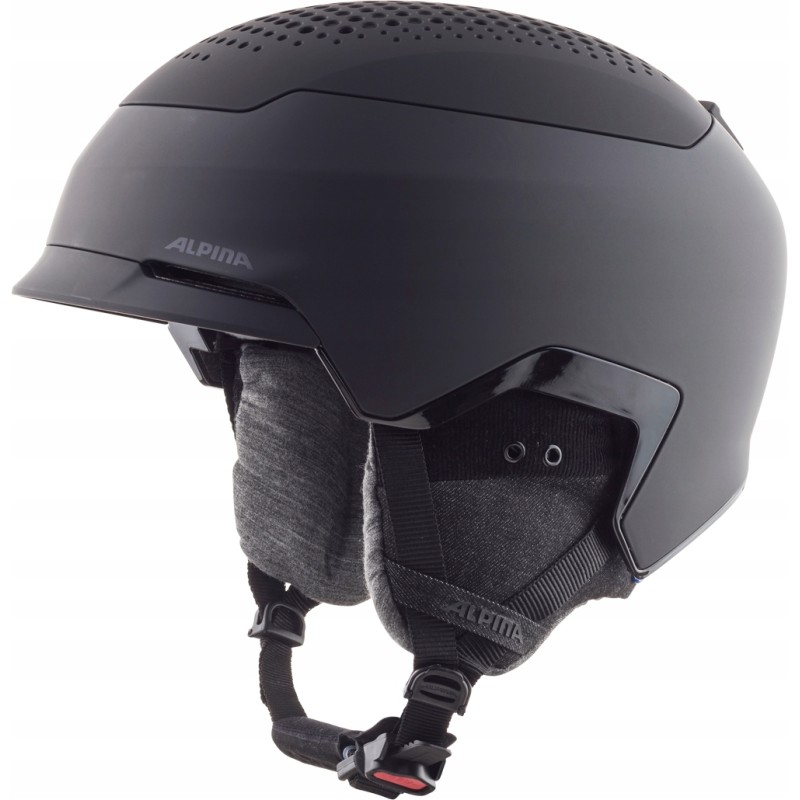 Kask narciarski snowboardowy ALPINA GEMS MAT rozmiar 59-63 Matowy czarny
