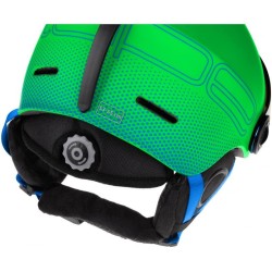Speedy Pro Dziecięcy Kask Narciarski z Wizjerem 55-58 cm Zielony/Niebieski