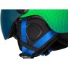 Speedy Pro Dziecięcy Kask Narciarski z Wizjerem 55-58 cm Zielony/Niebieski