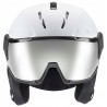 Outlet Kask narciarski Uvex Instinct Visor 59-61cm matowy biały