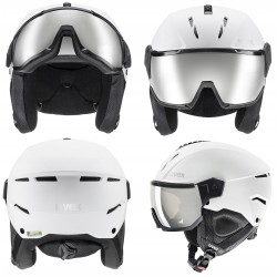 Outlet Kask narciarski Uvex Instinct Visor 59-61cm matowy biały