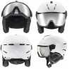 Outlet Kask narciarski Uvex Instinct Visor 59-61cm matowy biały