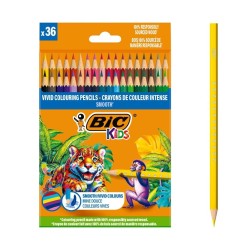 Outlet BIC KIDS SMOOTH ECO Kredki kolorowe drewniane Pudełko 30szt