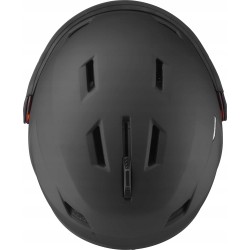 Outlet Kask Salomon PIONEER LT VISOR Unisex L 58-62 Czarny do narciarstwa