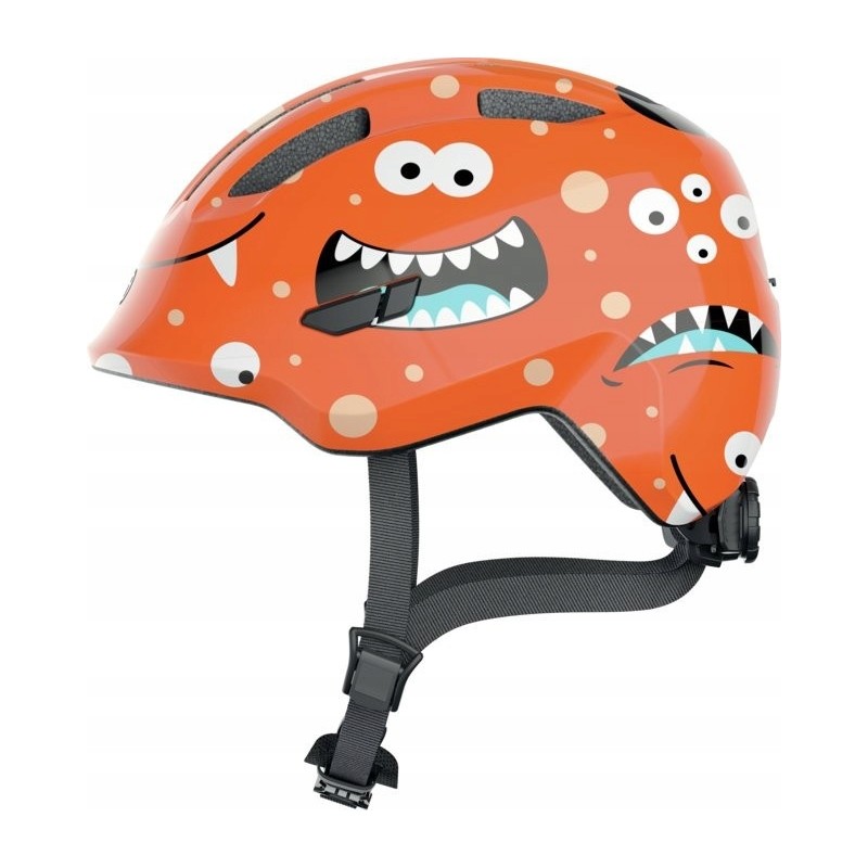 Kask dziecięcy ABUS KIDS SMILEY 3.0 Pomarańczowy monster - S 45-50cm