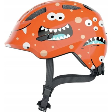 Kask dziecięcy ABUS KIDS SMILEY 3.0 Pomarańczowy monster - S 45-50cm