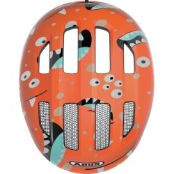 Kask dziecięcy ABUS KIDS SMILEY 3.0 Pomarańczowy monster - S 45-50cm