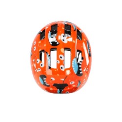 Kask dziecięcy ABUS KIDS SMILEY 3.0 Pomarańczowy monster - S 45-50cm
