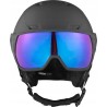 Outlet Kask Salomon PIONEER LT VISOR Unisex L 58-62 Czarny do narciarstwa