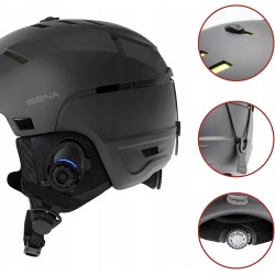 Outlet Kask narciarski zimowy Sena M 58-61 cm z mikrofonem i głośnikami