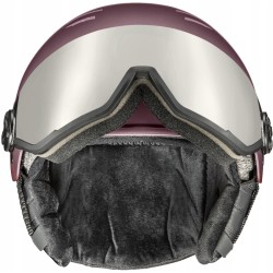 Kask narciarski Uvex Wanted Visor 7005 54-58 cm Unisex S/M Rózowy